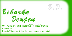 biborka demjen business card